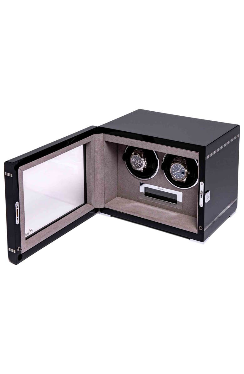 Rapport London FORMULA DUO WATCH WINDER, Alternate, color, Black