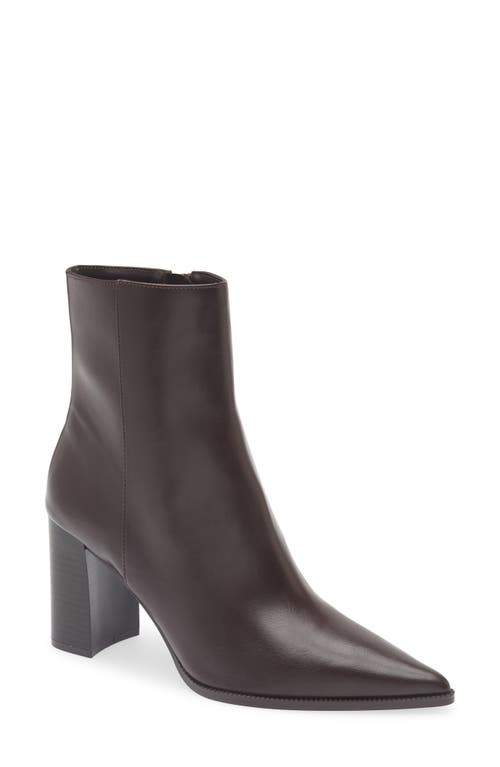 Mango Nino Block Heel Bootie In Brown