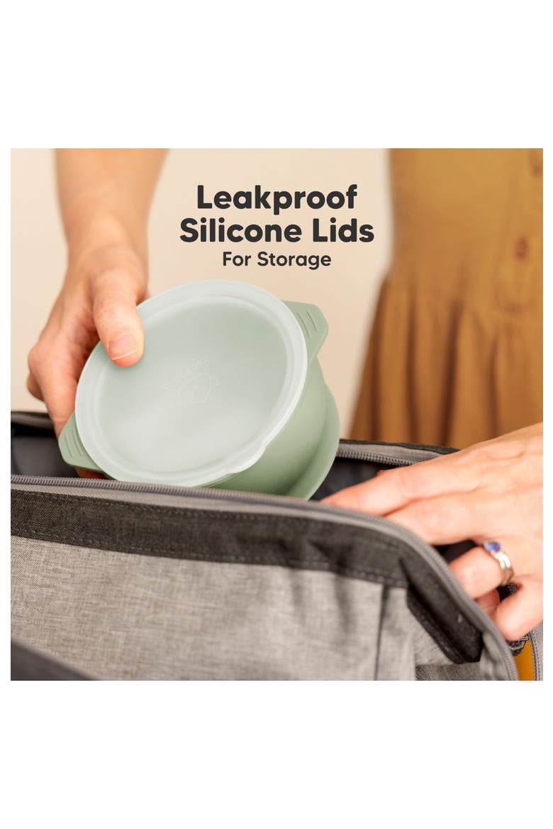 2-Pack Silicone Suction Bowls, Alternate, color, Sage