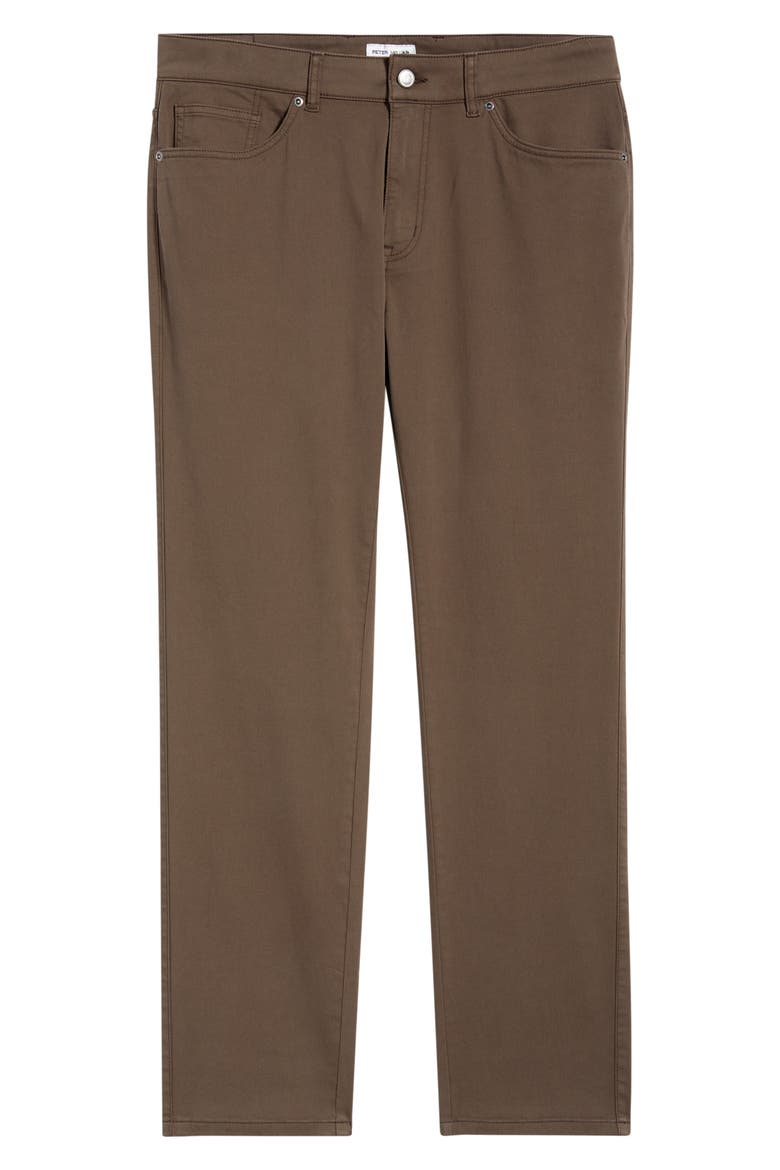 Signature Sateen Five Pocket Pants, Alternate, color, FRENCH PRESS