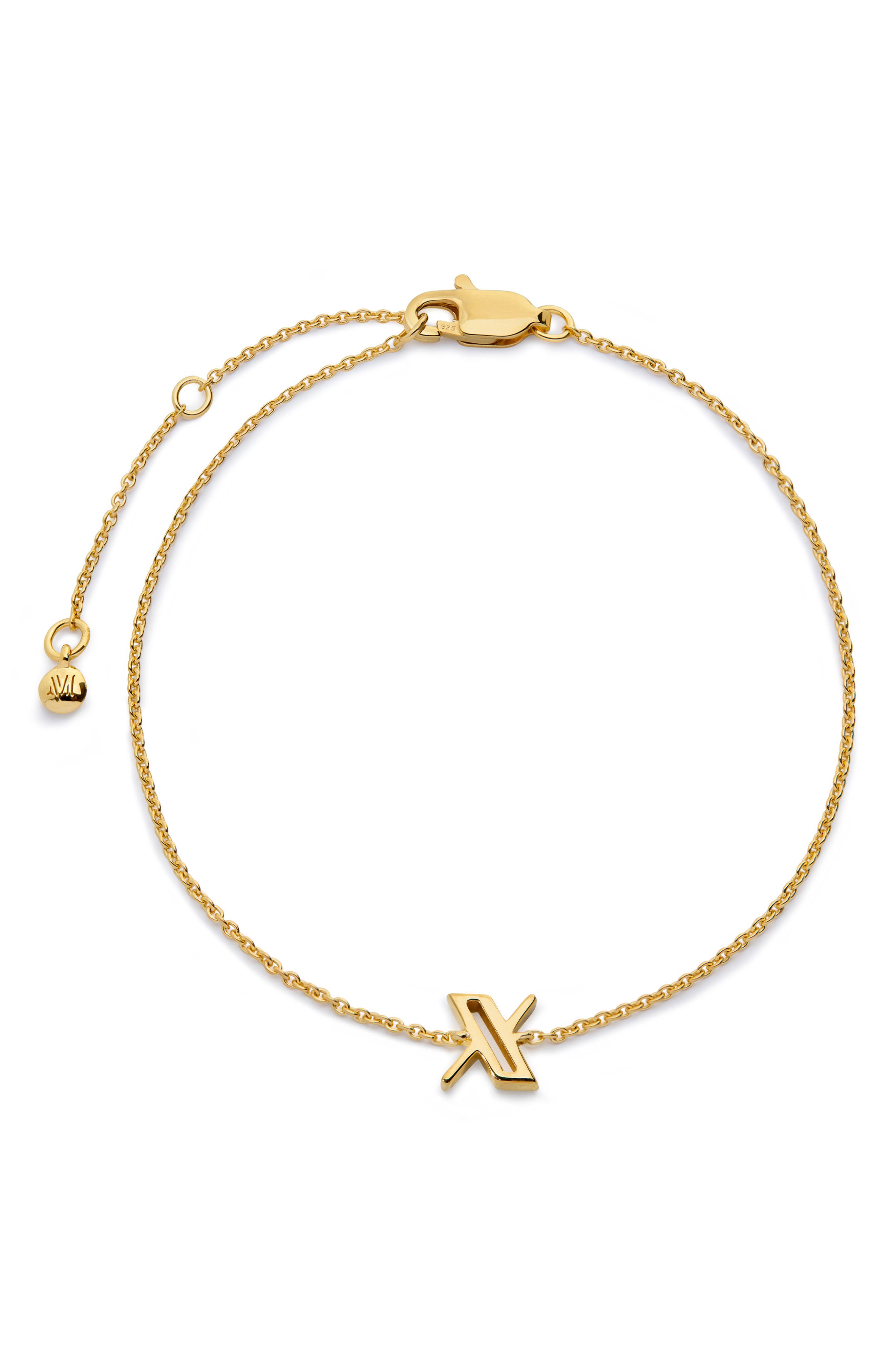 18K GOLD VERMEIL X