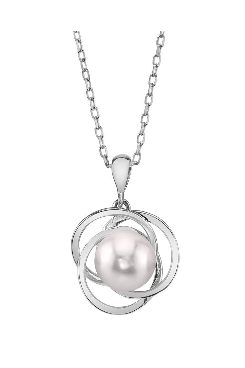 Akoya Pearl Lexi Pendant, Main, color, White Gold