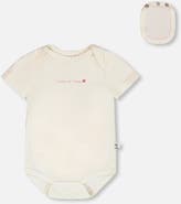 Deux par Deux Short Sleeve Evolutive Organic Cotton Jersey Bodysuit