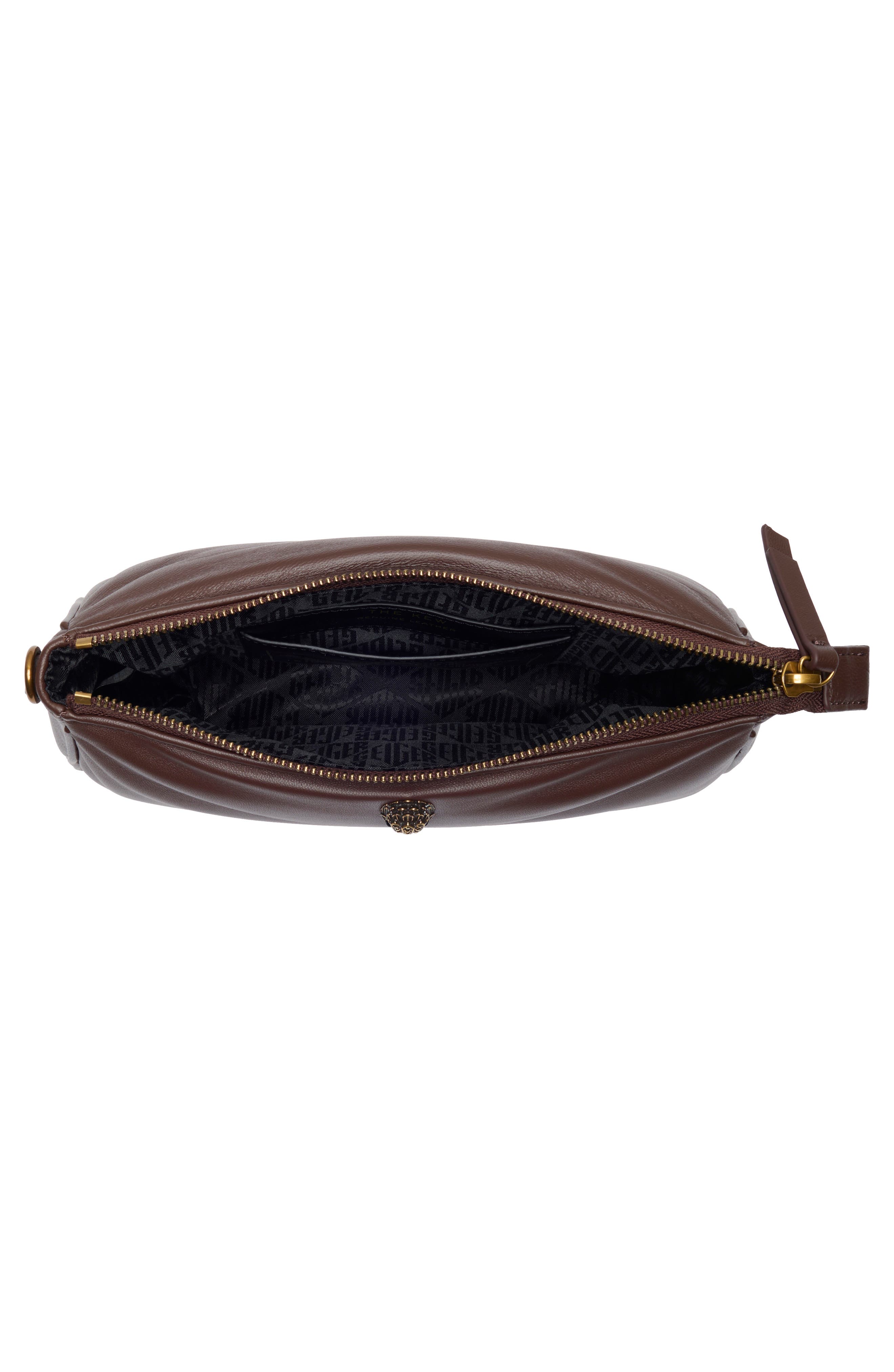 Kurt Geiger London Kew Pouch Crossbody Shoulder Bag, Alternate, color, Brown