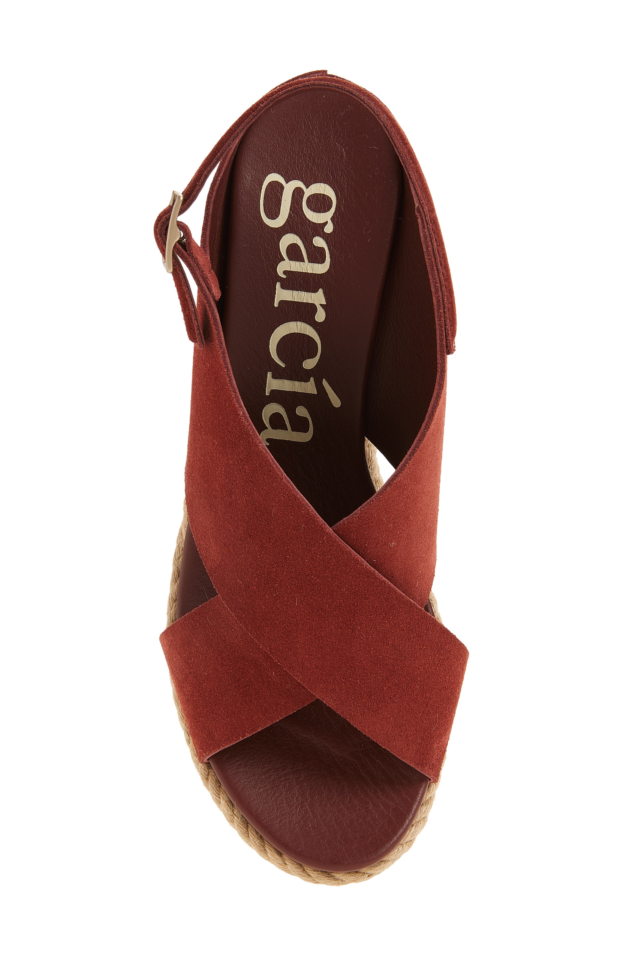 Pedro Garcia Donvina Platform Wedge Slingback Sandal, Alternate, color, Henna Castoro