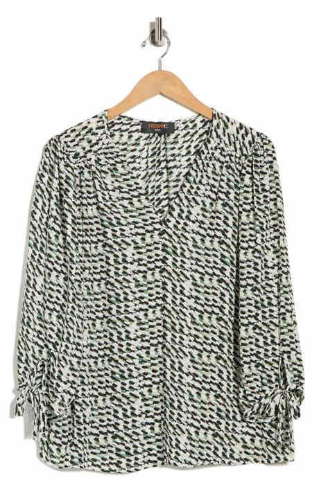 Renee C Tie Cuff Top