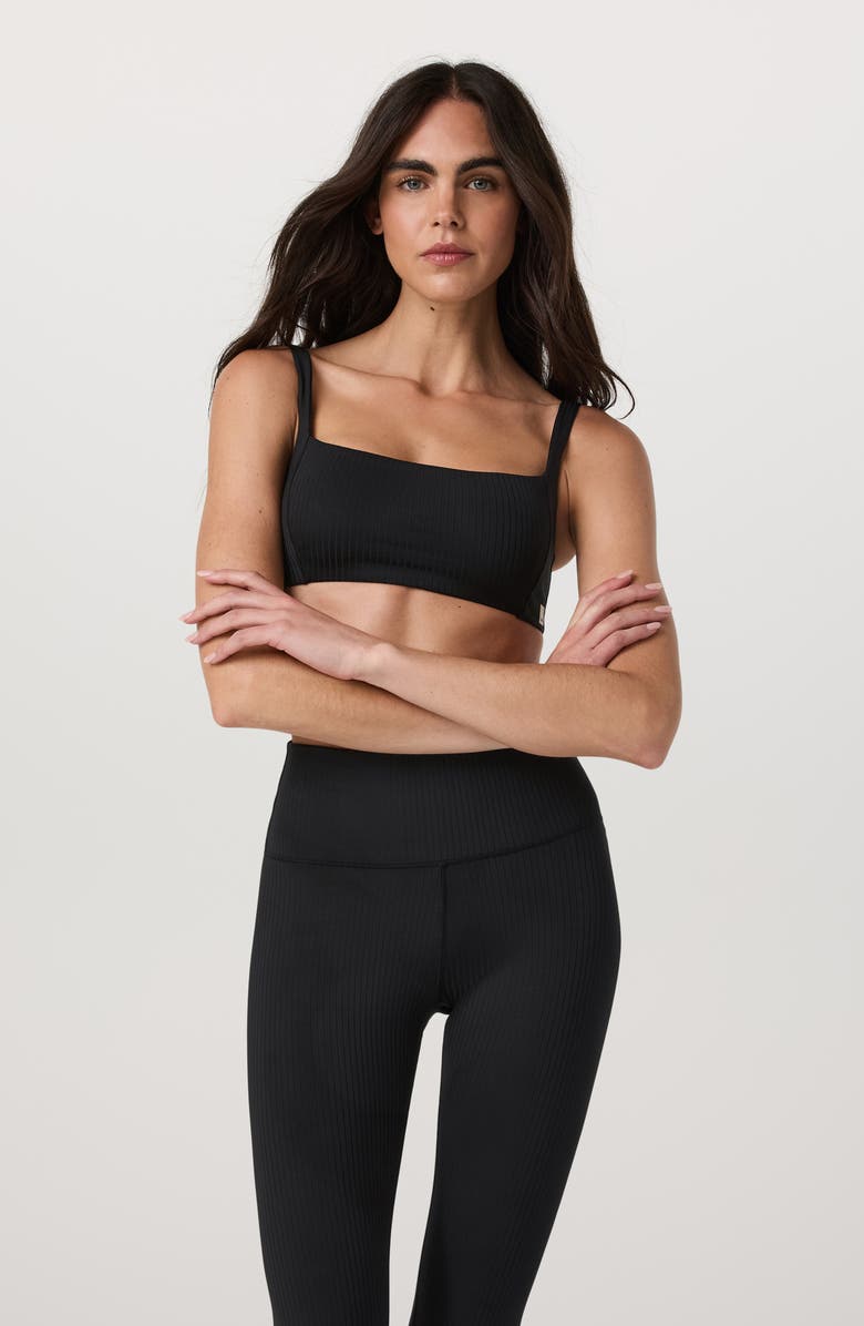 Vuori Inversion Rib Sports Bra, Alternate, color, Black
