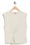 Side Drape Knit Sleeveless Top