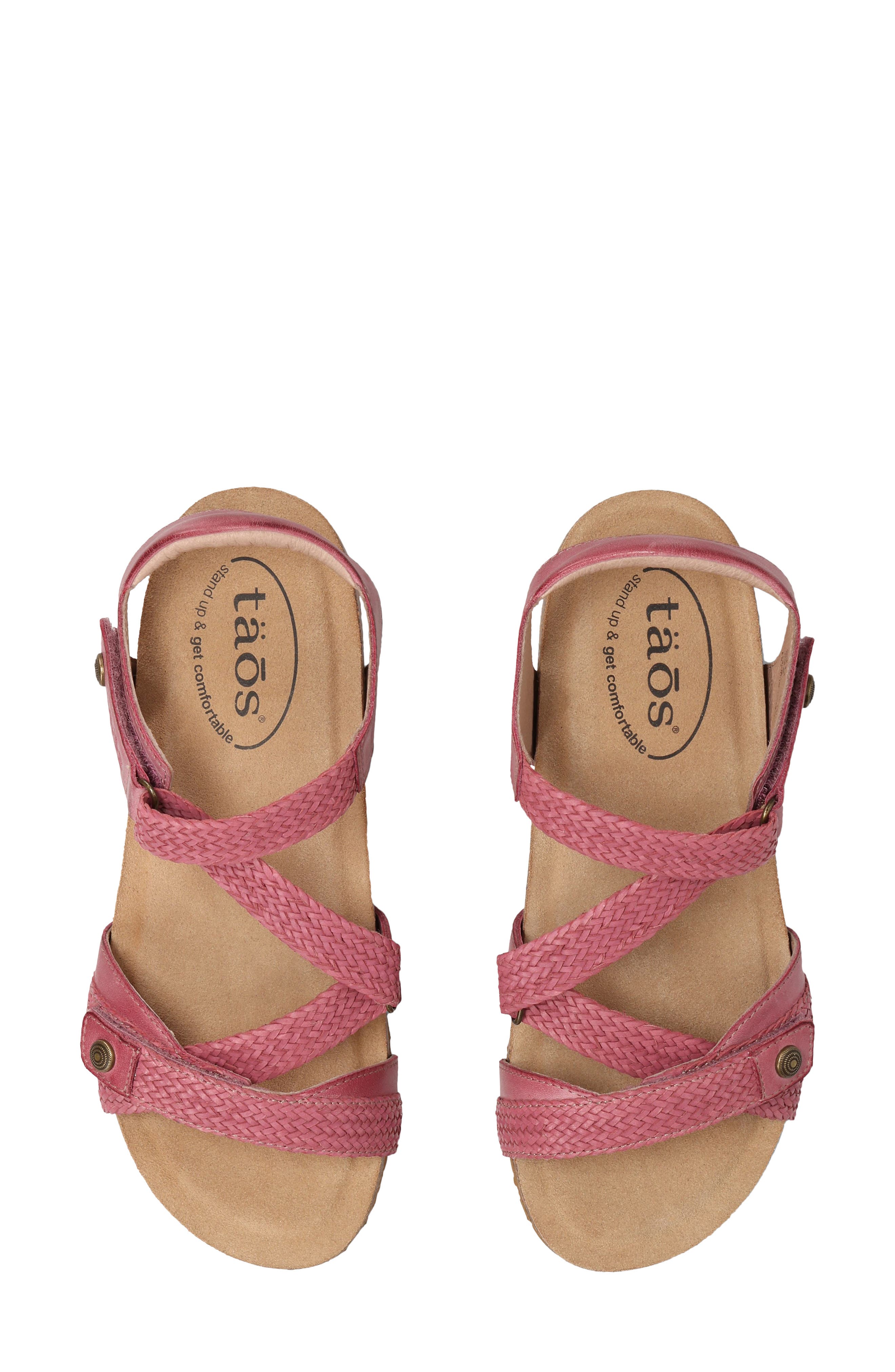 'Trulie' Wedge Sandal, Alternate, color, PINK