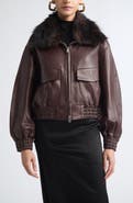 NOUR HAMMOUR Ellery Leather Jacket