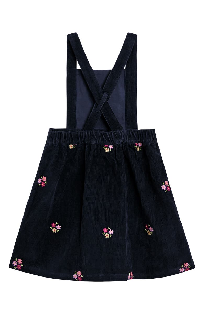 JOJO MAMAN BEBE Ruffle Top & Corduroy Dress Set, Alternate, color, Navy