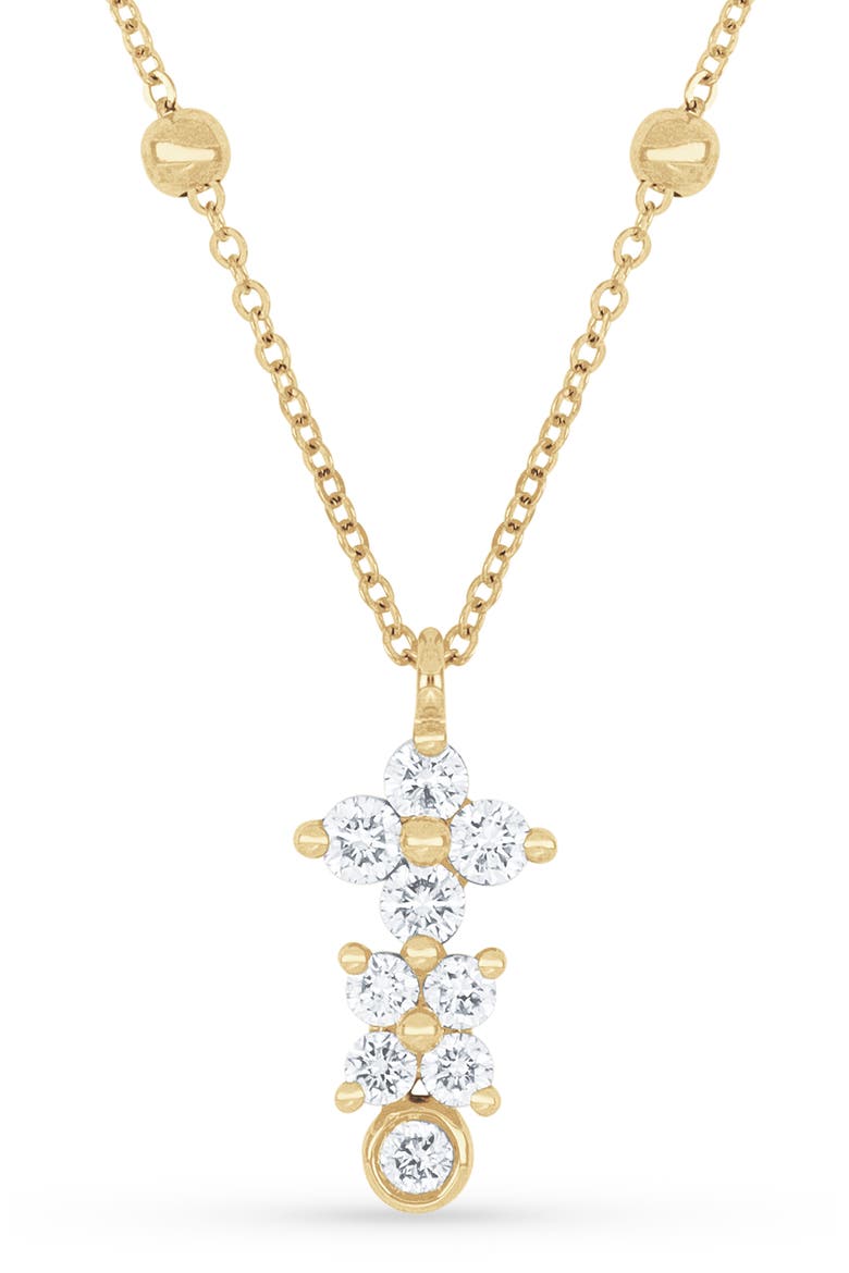 Monaco 18k Gold Diamond Pendant Necklace, Alternate, color, 18K YELLOW GOLD