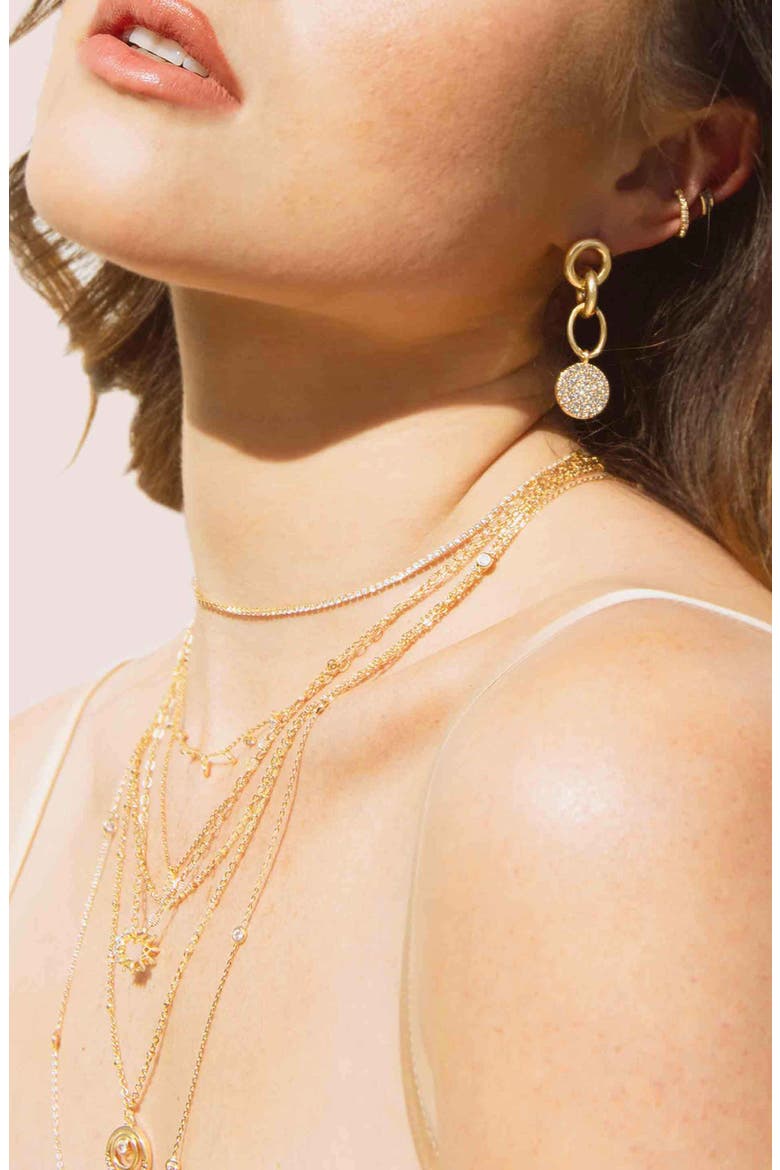 Box Chain Choker Necklace, Alternate, color, GOLD