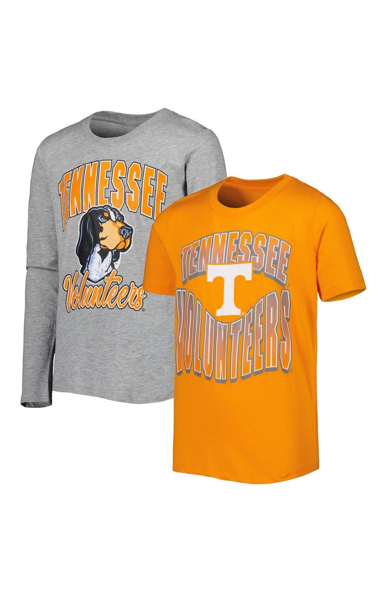 Outerstuff Youth Tennessee Orange/Heather Gray Tennessee Volunteers Game Day T-Shirt Combo Pack, Main, color, 