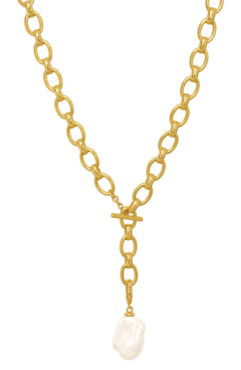 Dean Davidson Florence Freshwater Pearl Pendant Collar Necklace, Alternate, color, Pearl/ Gold