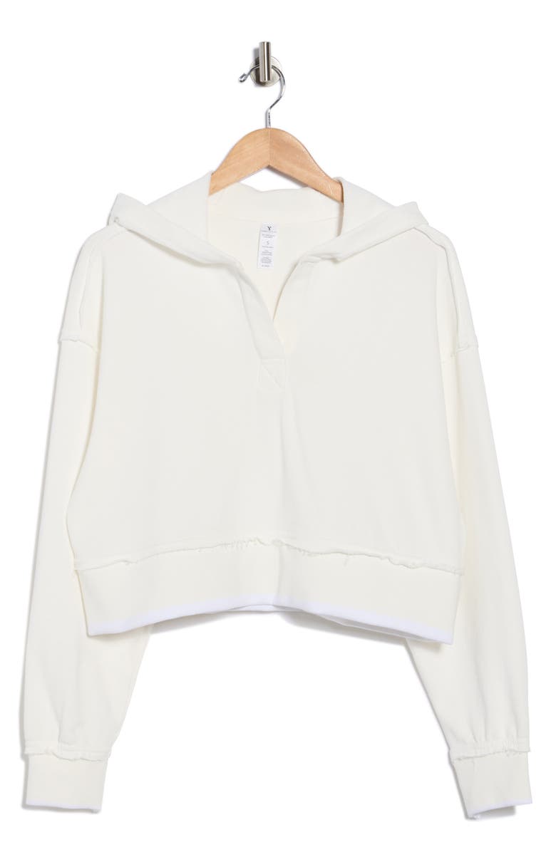 YOGALICIOUS Stonewash Crop Hoodie, Main, color, 