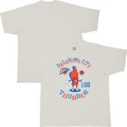Stadium Essentials Men's Stadium Essentials  Cream Oklahoma City Thunder Number One Oversized T-Shirt