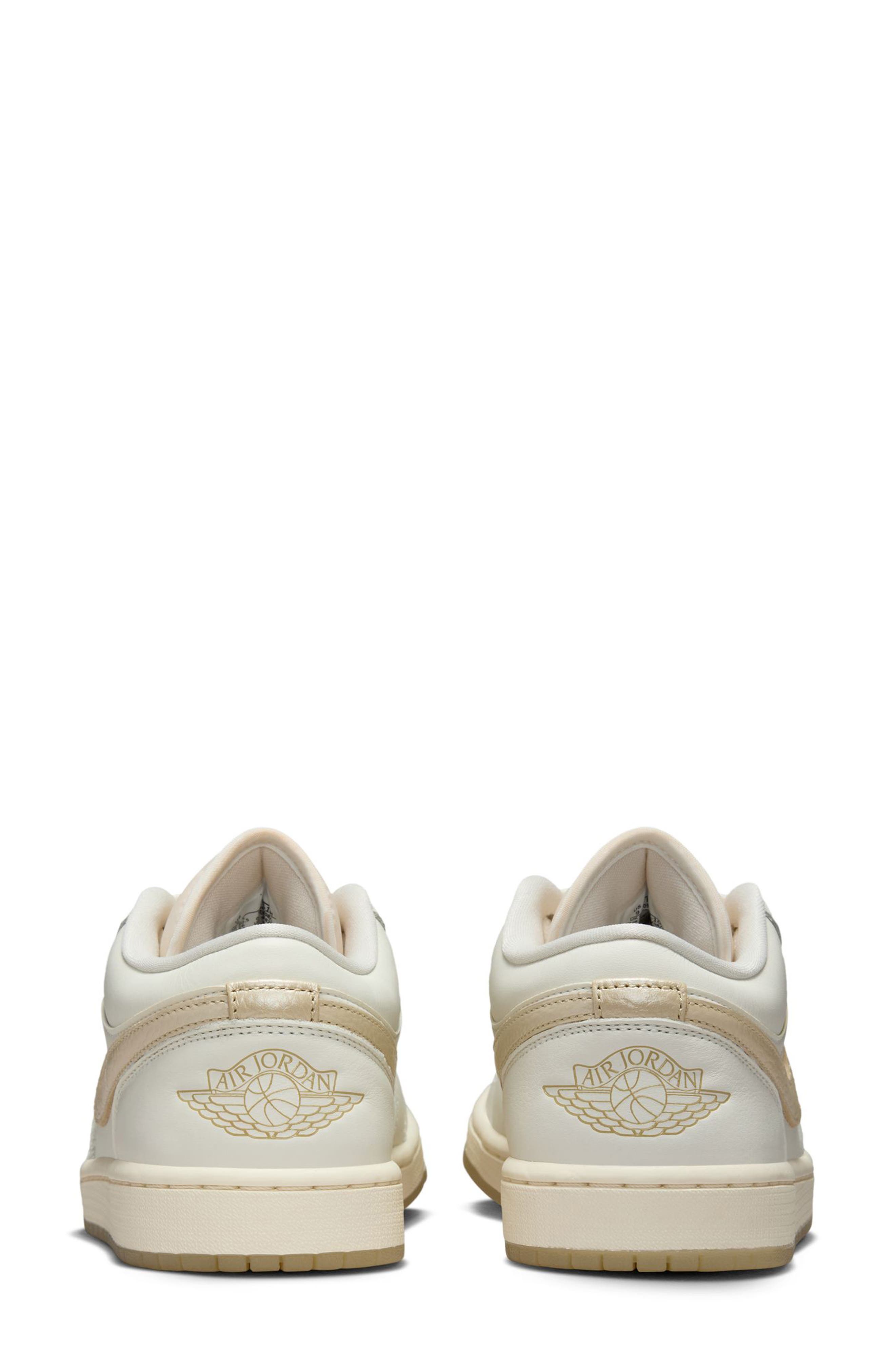 Jordan Air Jordan 1 Low SE Basketball Sneaker, Alternate, color, Sail/ Team Gold/ Pale Ivory