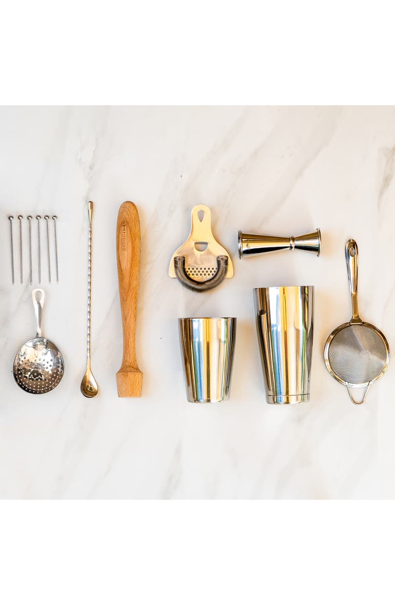 A Bar Above 14-Piece Craft Bar Set, Stainless Steel, Alternate, color, Stainless Steel