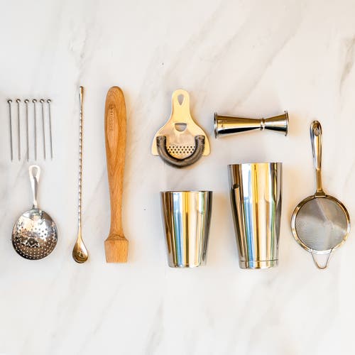 A Bar Above 14-piece Craft Bar Set, Stainless Steel In Stainless Steel