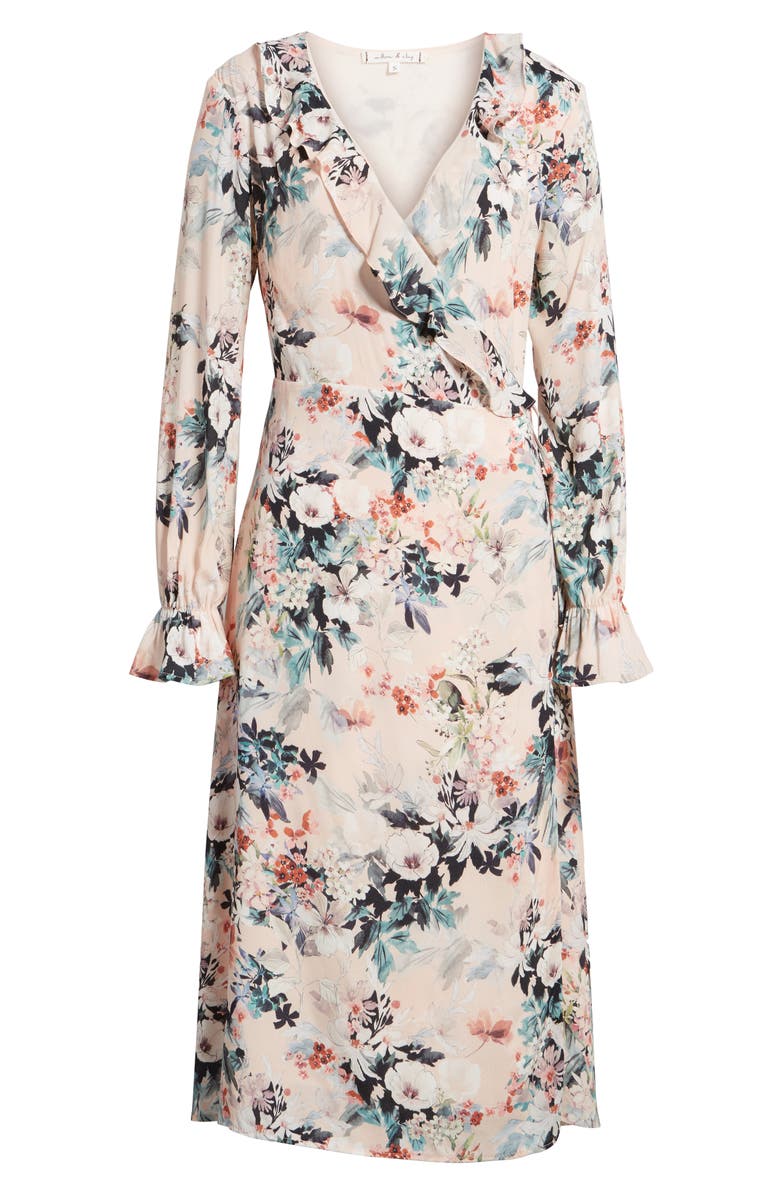 Willow & Clay Midi Wrap Dress, Alternate, color,