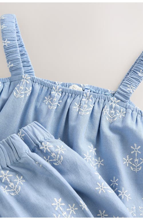 Next Kids' Embroidered Tank & Shorts Set