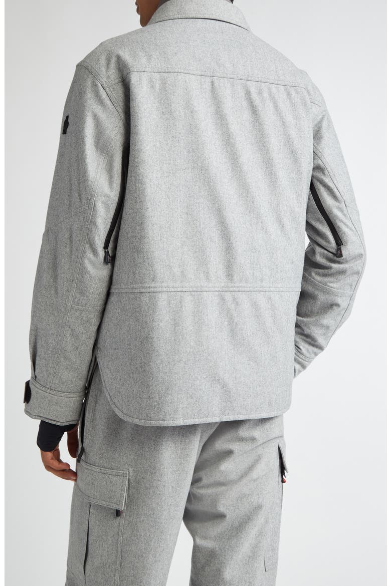 Antuco Waterproof Layered Down Shirt Jacket, Alternate, color, GREY