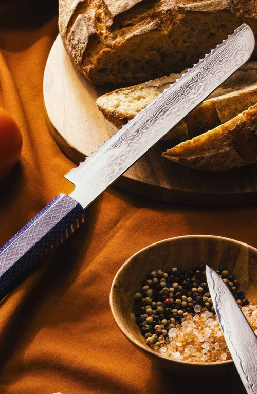 Shop Italic Kumo Chef Knife, Bread Knife And Cutting Board Set