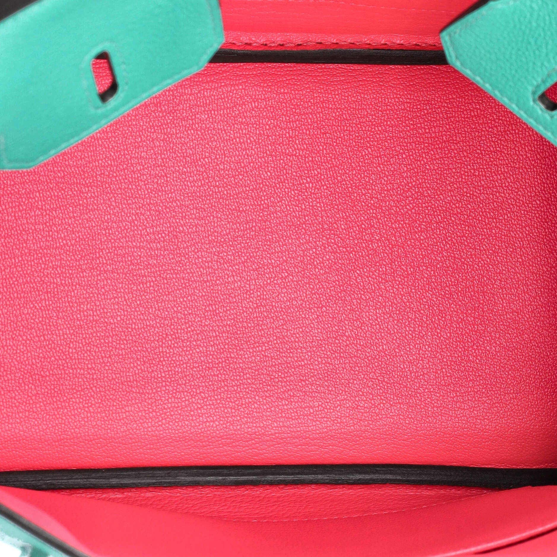 Pre-Owned Hermes Birkin Handbag Verso Novillo with Palladium Hardware 25, Alternate, color, 