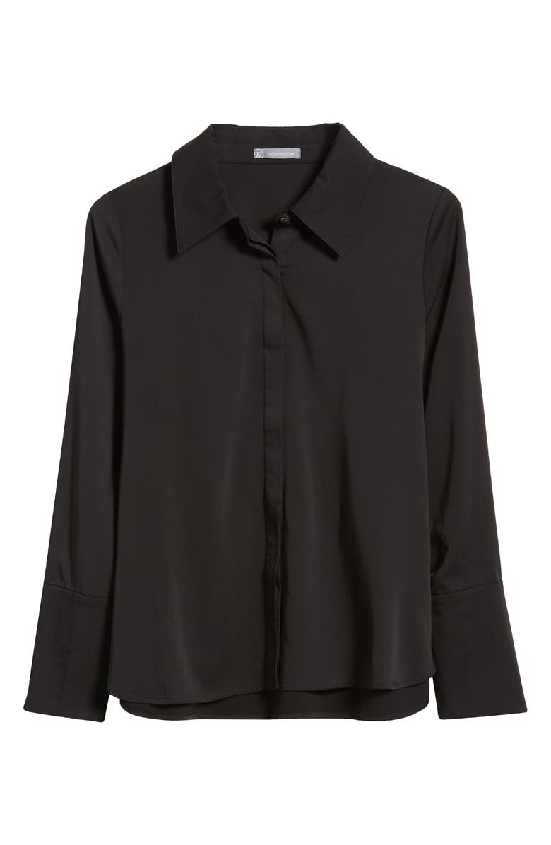 Wit & Wisdom Flare Cuff Button-Up Shirt, Alternate, color,