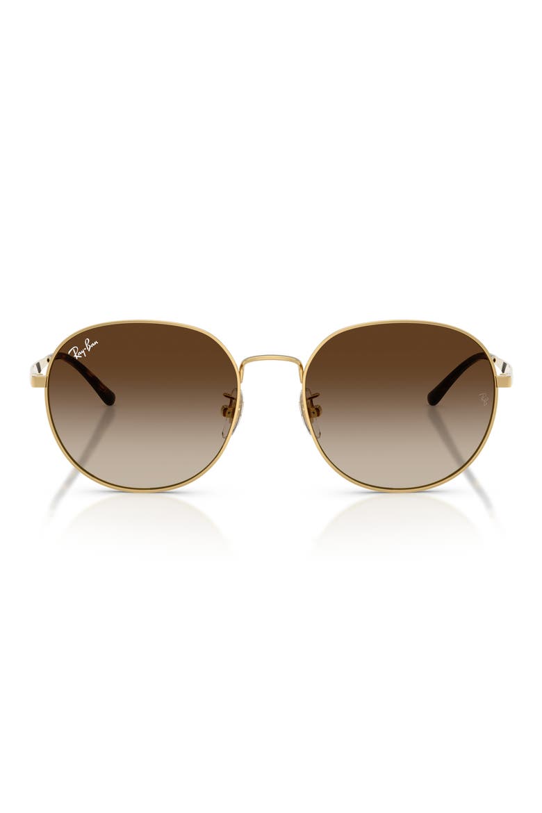 57mm Phantos Round Sunglasses, Main, color, ARISTA / BROWN GRADIENT