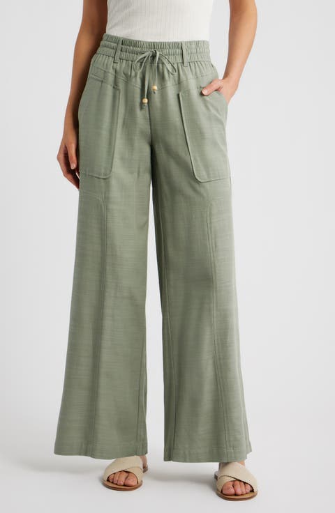 Skyrise Wide Leg Pants (Regular & Petite)