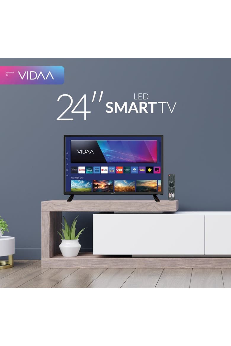 24 Inch Widescreen LED HDMI Smart TV, Alternate, color, Black