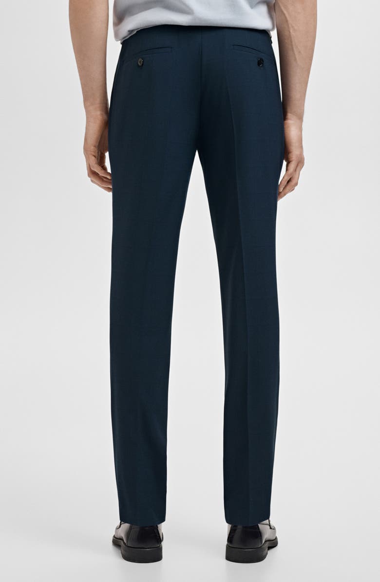 MANGO Super Slim Fit Stretch Suit Pants, Alternate, color, Indigo Blue