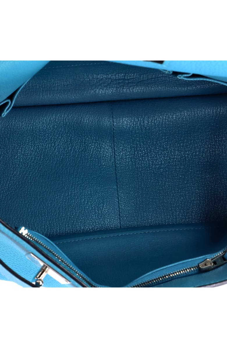Pre-Owned Hermes Jypsiere Bag Clemence 31, Alternate, color, Turquoise