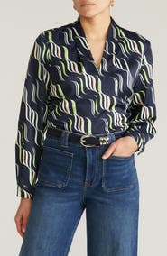 Universal Standard Cambria Pebble Georgette Top