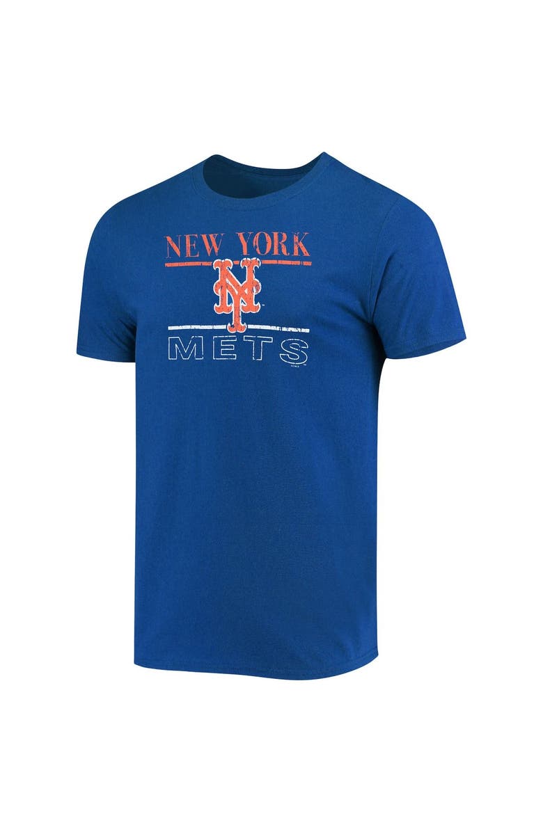 CONCEPTS SPORT Men's Concepts Sport Royal/Orange New York Mets Lodge T-Shirt & Pants Sleep Set, Alternate, color, 