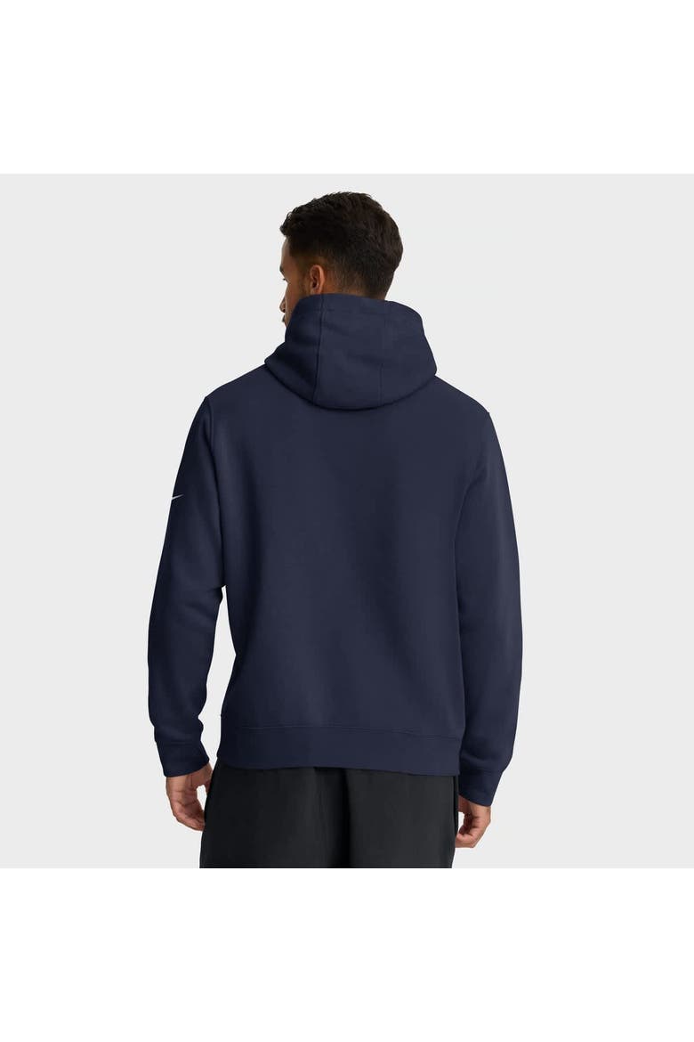 Men's Nike College Navy Seattle Seahawks Busted Play Club Fleece Pullover Hoodie, Alternate, color, College Navy