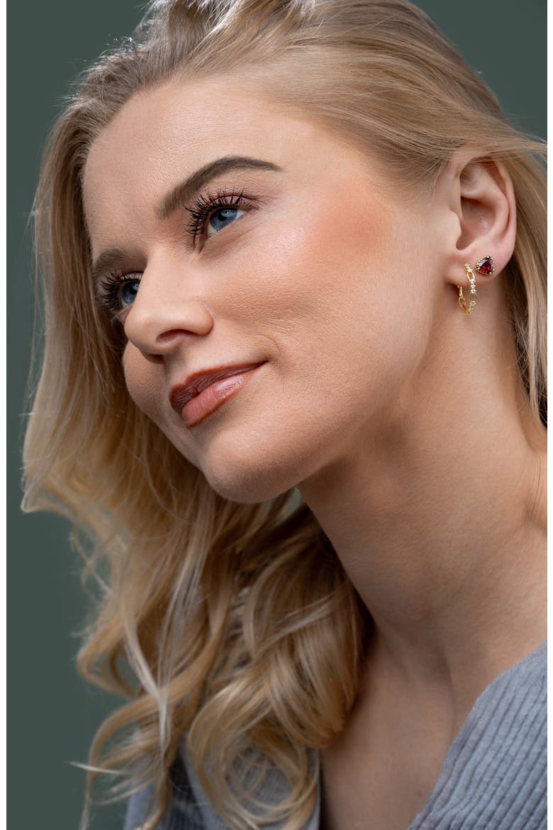 Color Stud Earrings (Nordstrom Exclusive), Alternate, color, 14K YELLOW GOLD