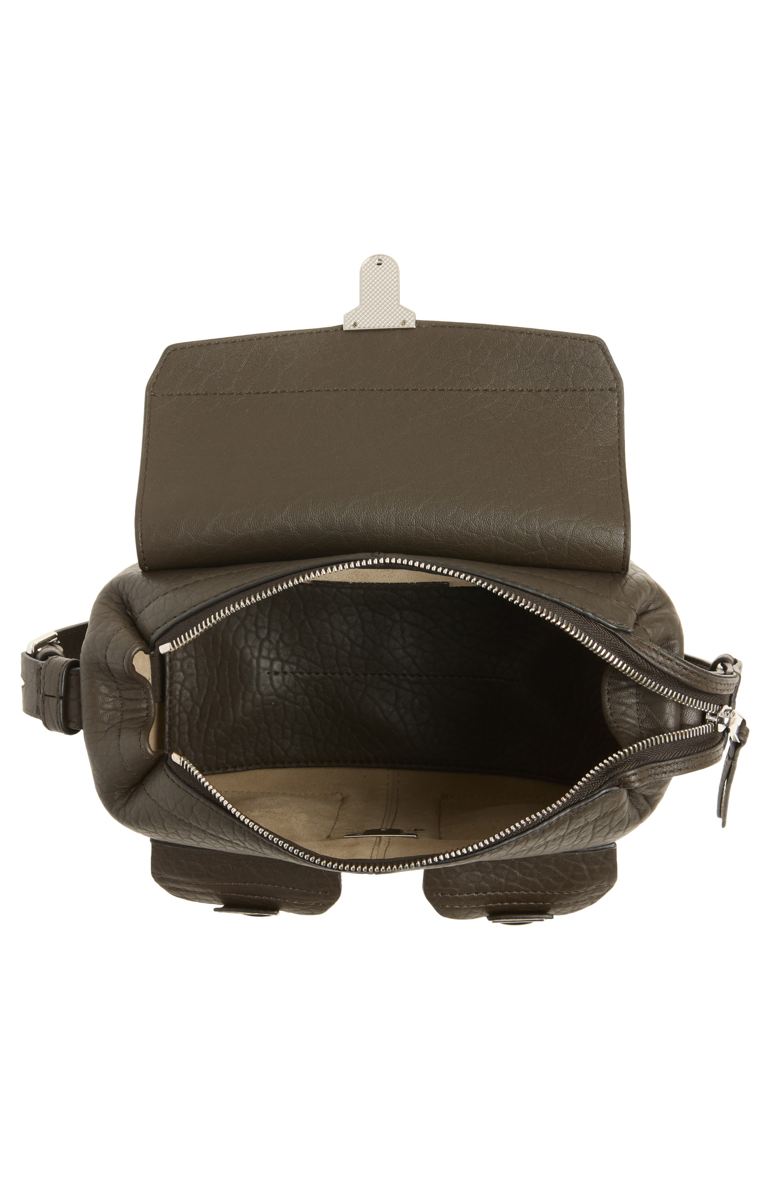 Mini Soft Gear Leather Shoulder Bag, Alternate, color, PEPE