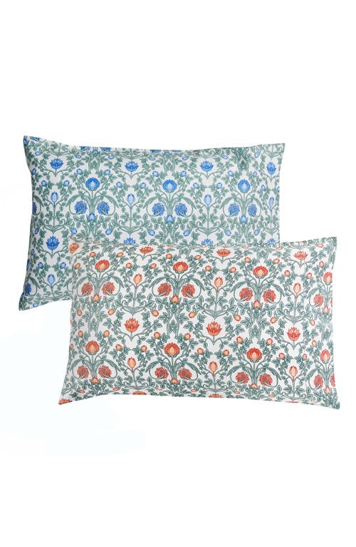MELANGE HOME MELANGE HOME FLORAL 400 THREAD COUNT COTTON SHEET SET