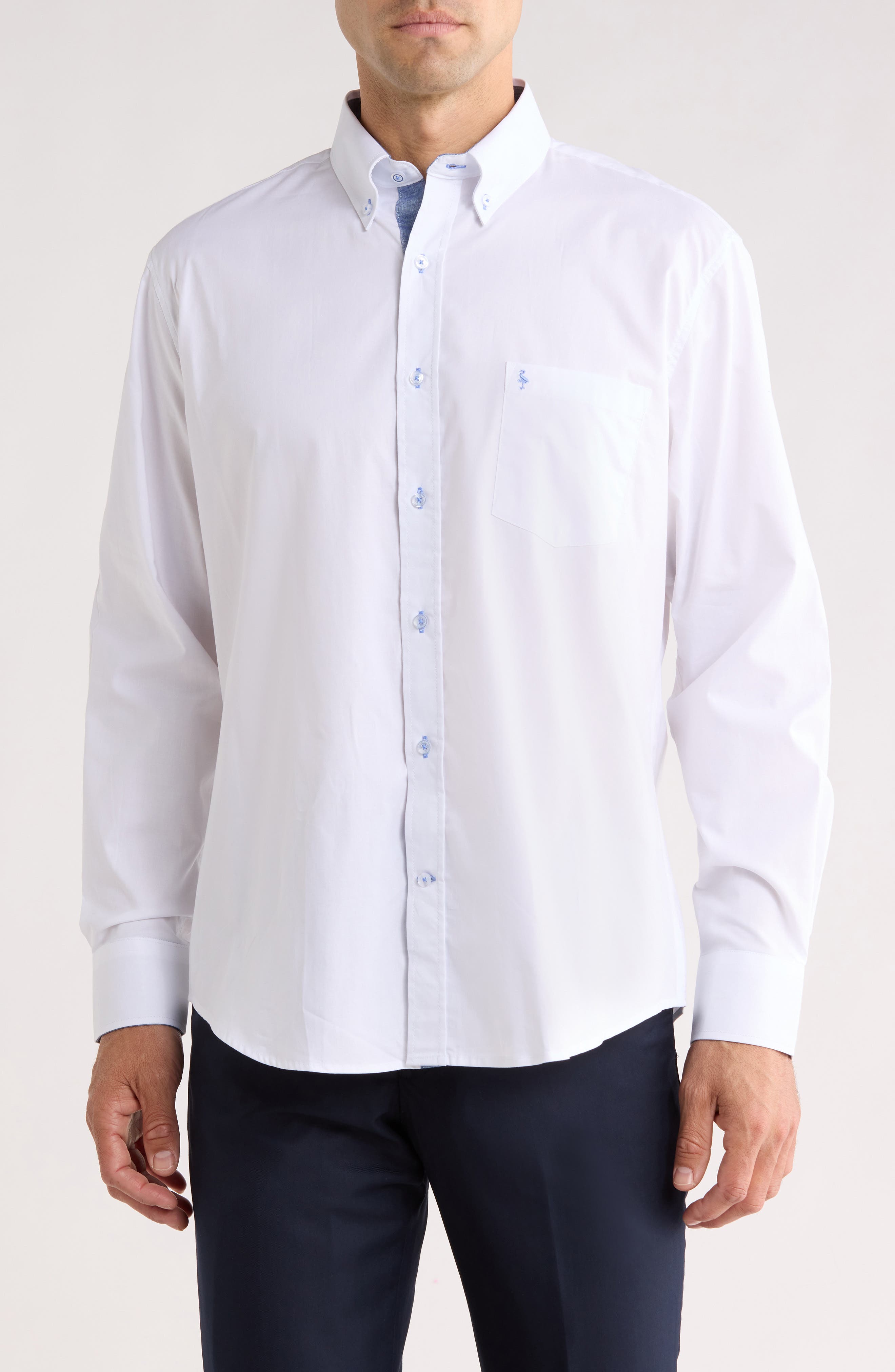 TailorByrd Signature Cotton Oxford Button-Down Shirt
