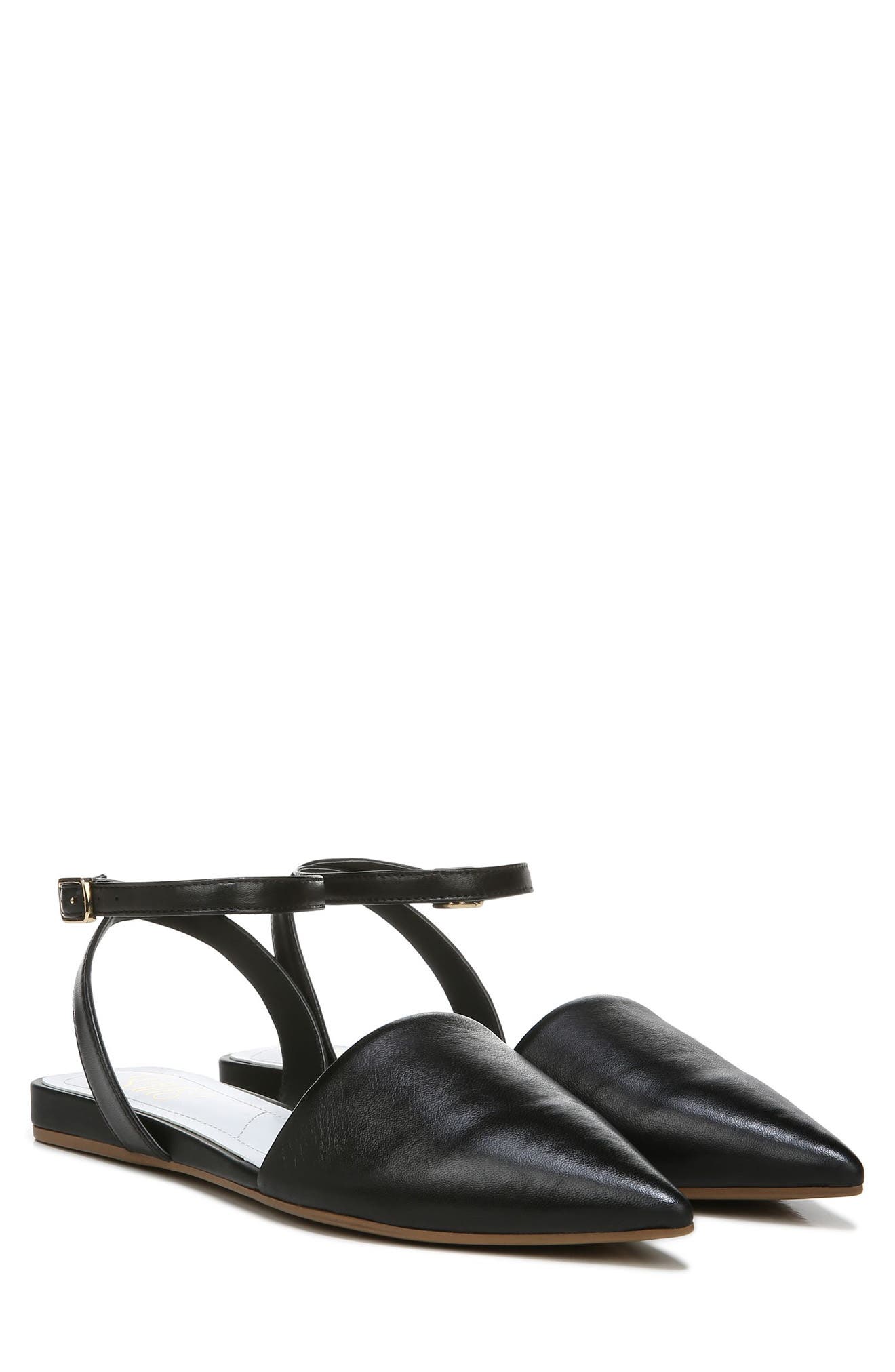 Franco Sarto Cira Pointed Toe Ankle Strap Flat, Alternate, color, 