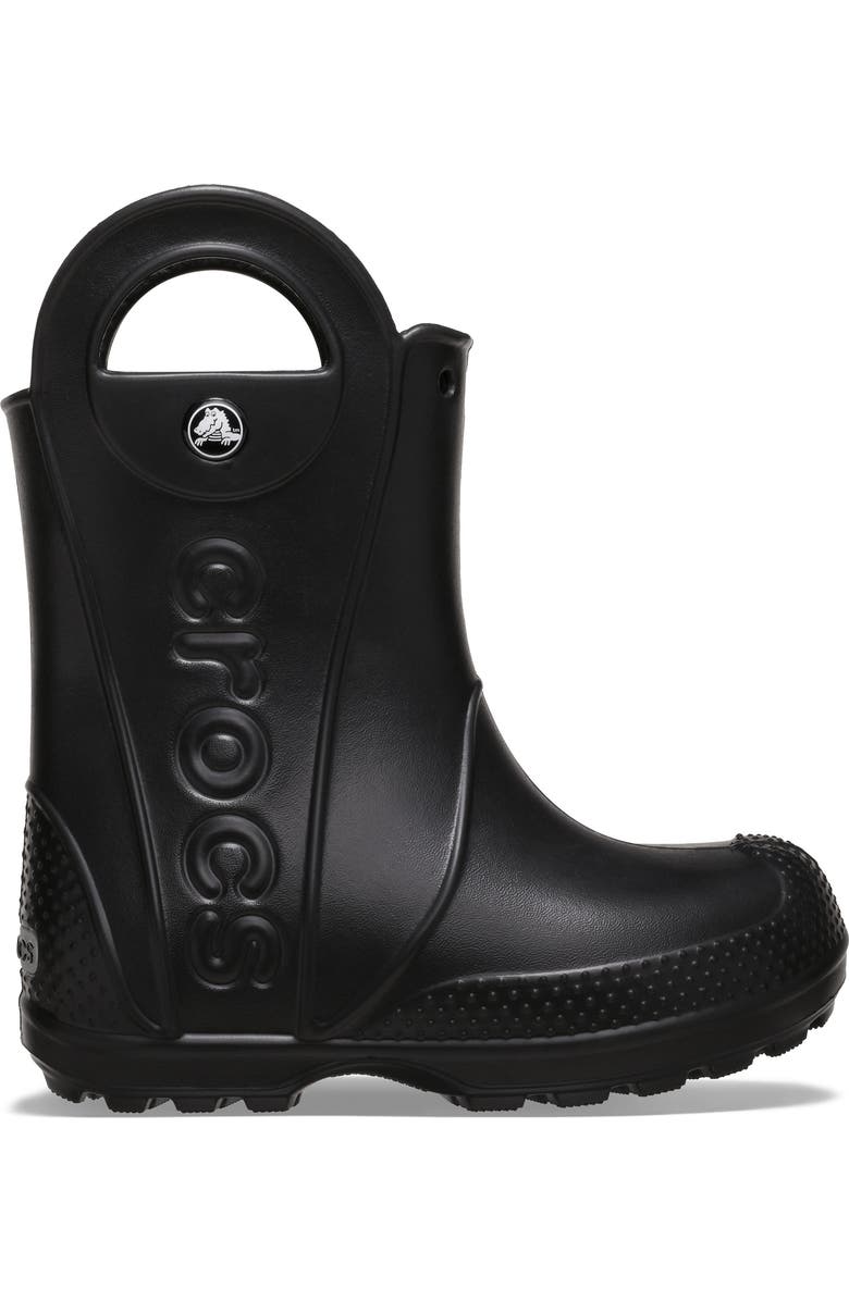 CROCS Kids' Handle It Rain Boot, Alternate, color, Black