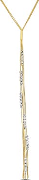 DELMAR Two-Tone Beaded Lariat Y-Necklace