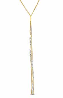 DELMAR Two-Tone Beaded Lariat Y-Necklace