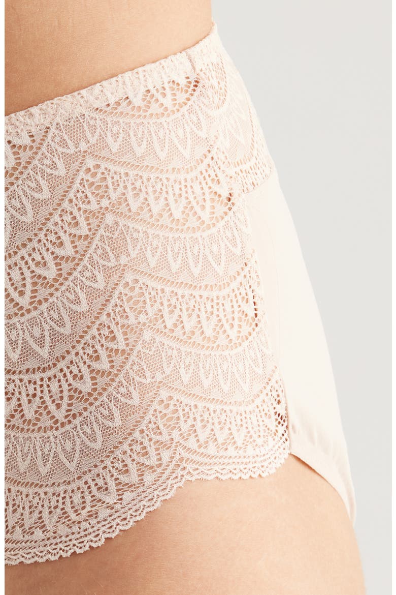 Karma High Waist Briefs, Alternate, color, PEAU ROSE