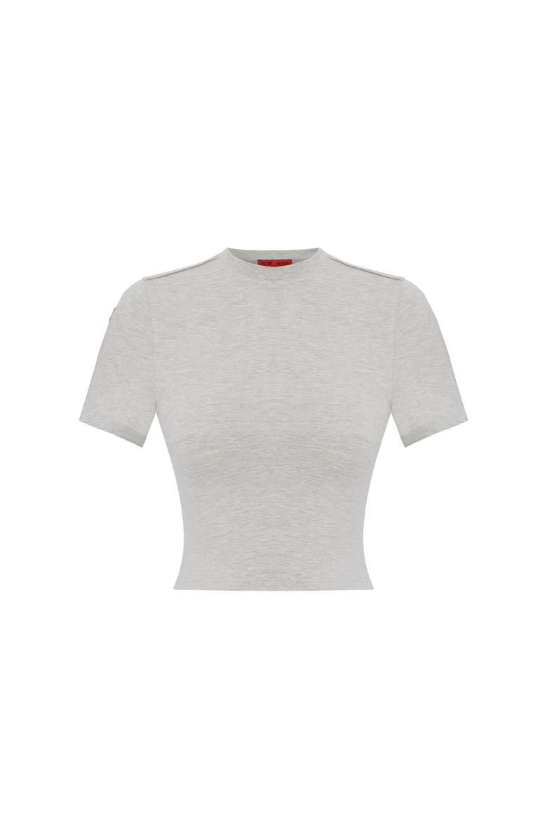 PCFG Cotton Slim Fit Crop Tee, Alternate, color, Grey