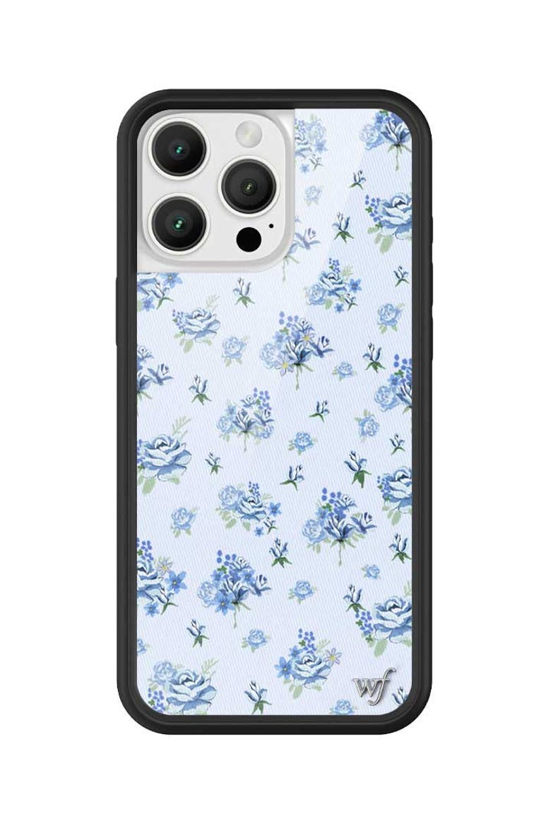 Forget Me Not Floral iPhone Case, Main, color, Blue