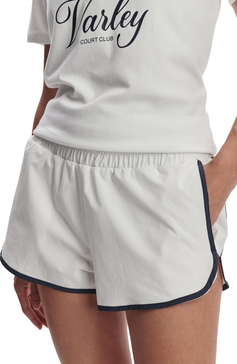 Varley Soft Ripstop Shorts, Alternate, color, White